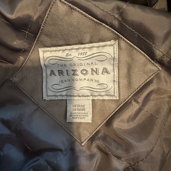 ARIZONA JEAN COMPANY |  Jacket w/ removable hoodie & sleeves, pockets | Gray | M - Picture 9 of 10